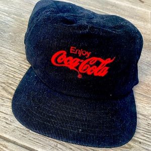 Vintage corduroy Coca-Cola snapback hat